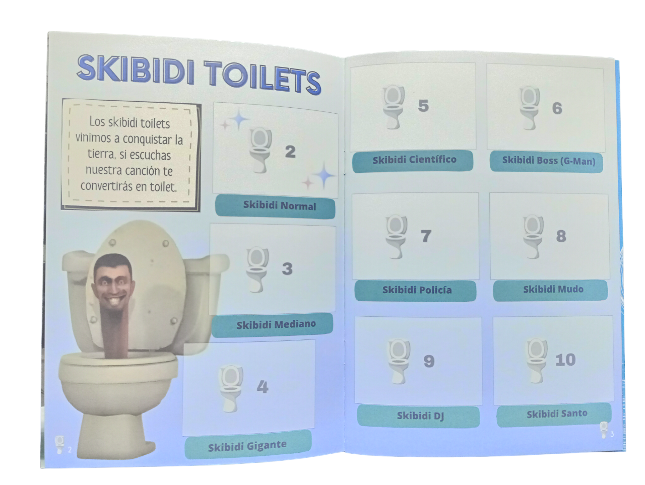 MINI ÁLBUM SKIBIDI TOILET + TODAS SUS LÁMINAS-3