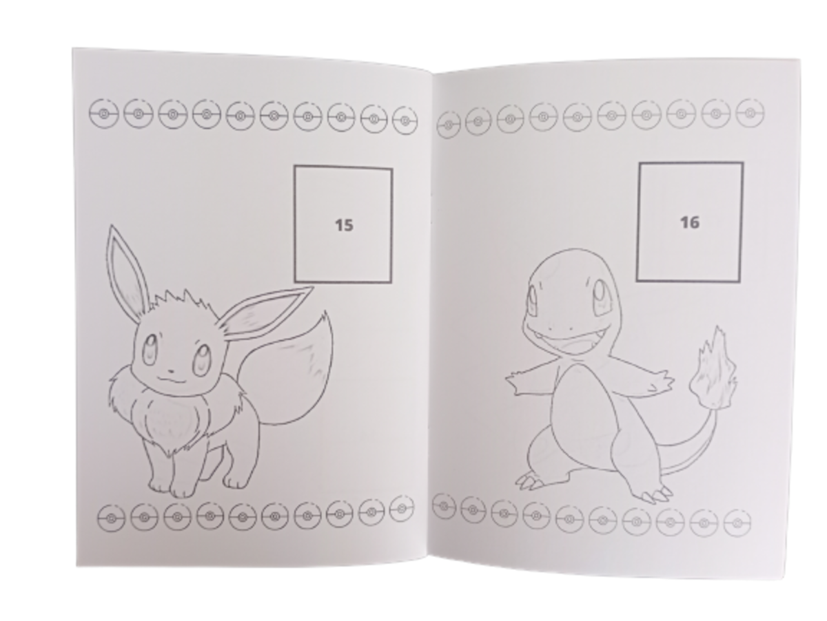 Libro Para Pintar Pokemón con stickers-3