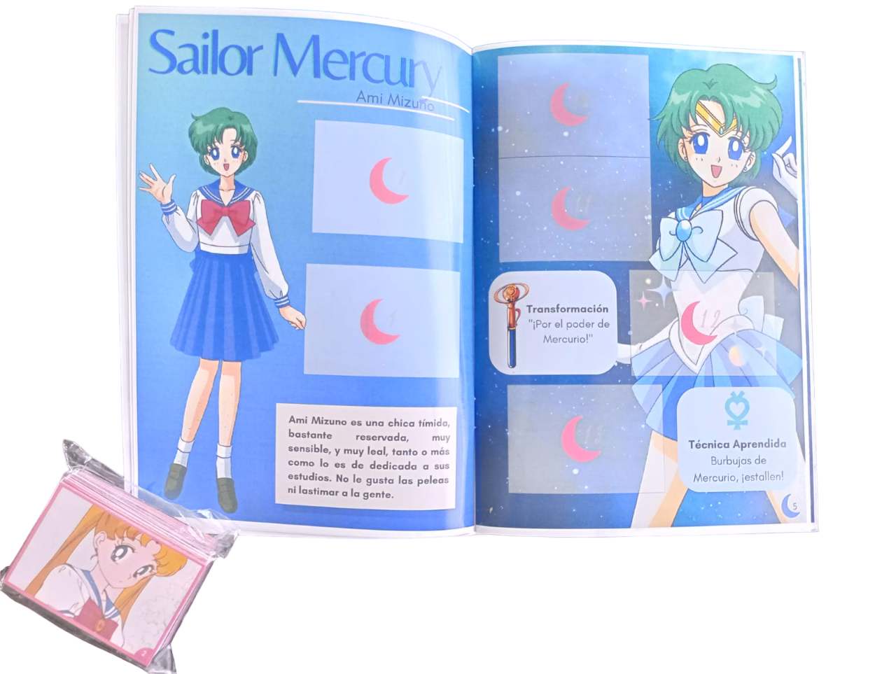 Mini Álbum Sailor Moon + Todas Sus Láminas A Pegar-4