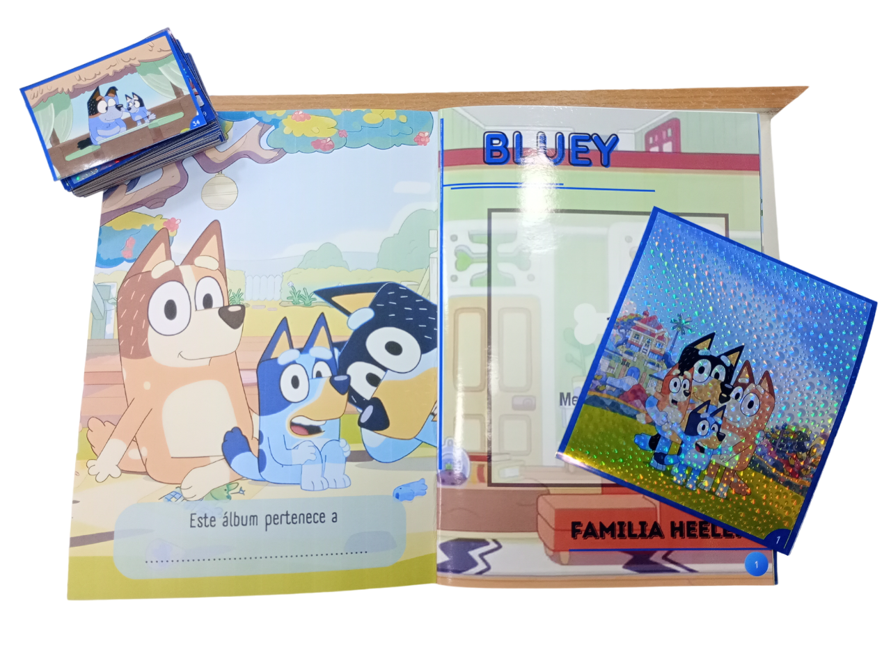 Mini Álbum Bluey + Todas Sus Láminas A Pegar-1