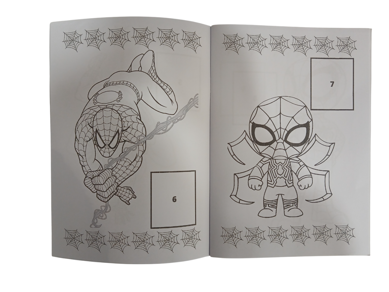 Libro Para Pintar Spiderman con stickers-2