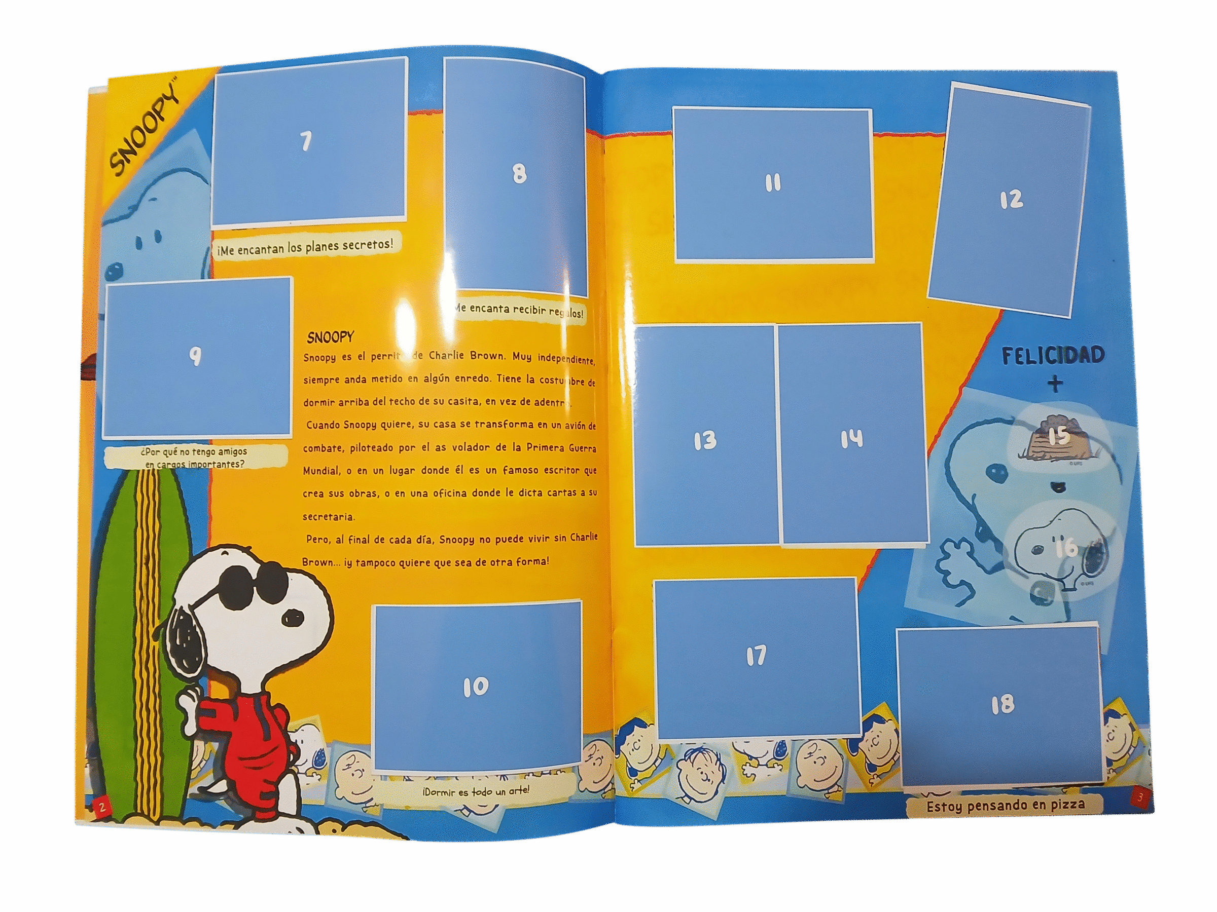 Álbum Snoopy + TODAS SUS LÁMINAS A PEGAR -1