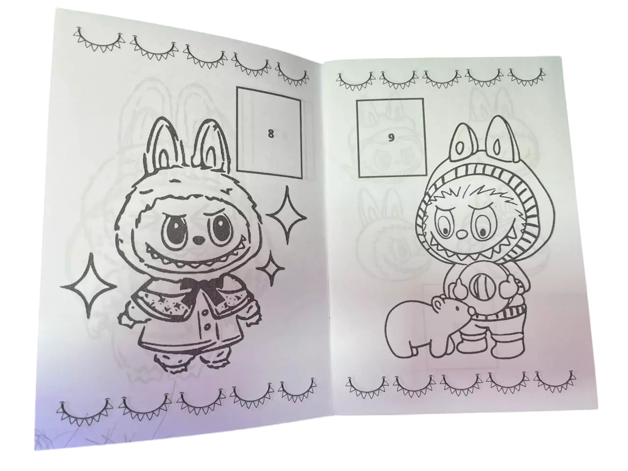 Libro Para Pintar Labubu con stickers-2