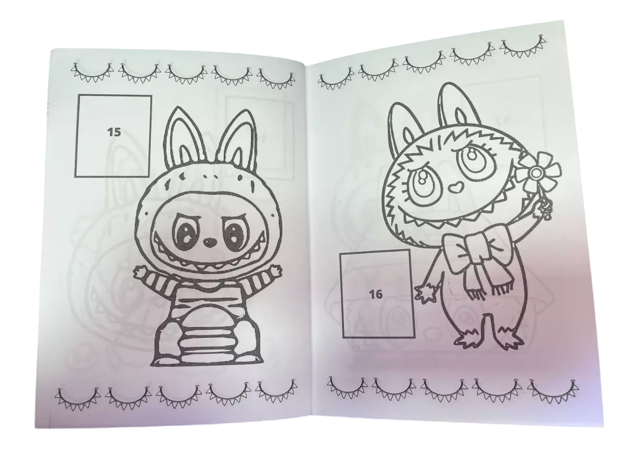 Libro Para Pintar Labubu con stickers-3