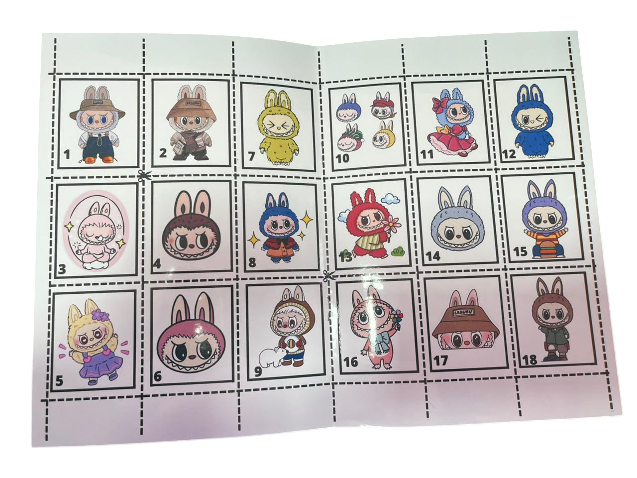 Libro Para Pintar Labubu con stickers-4