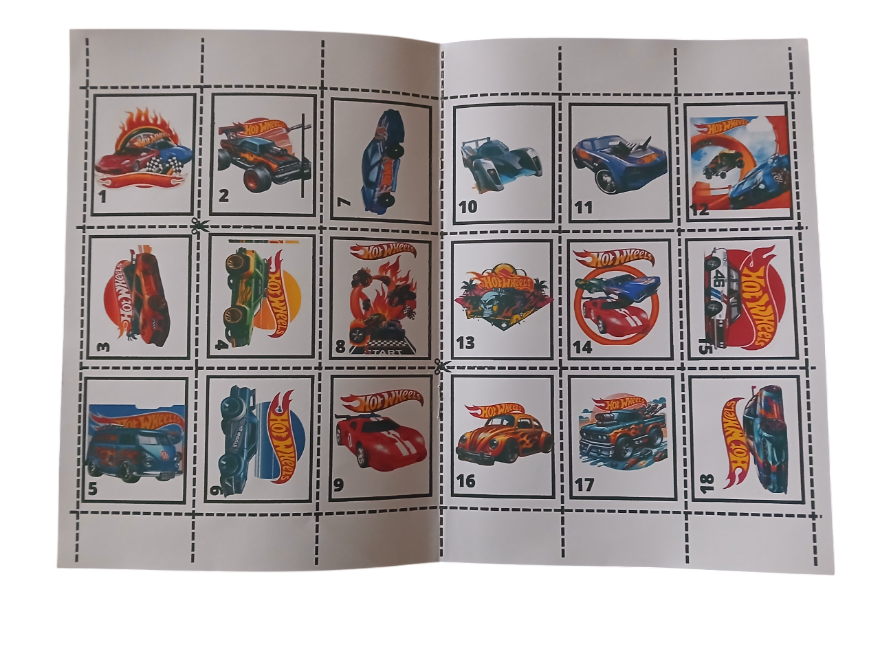 Libro para pintar Hotwheels con stickers-4