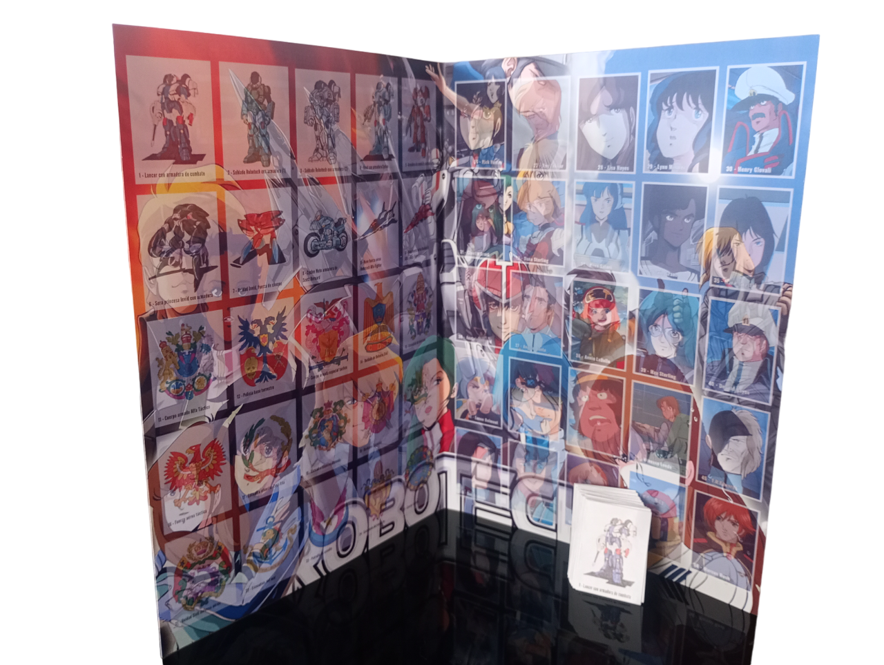 Robotech Coleccionador de stickers + todas sus láminas-1