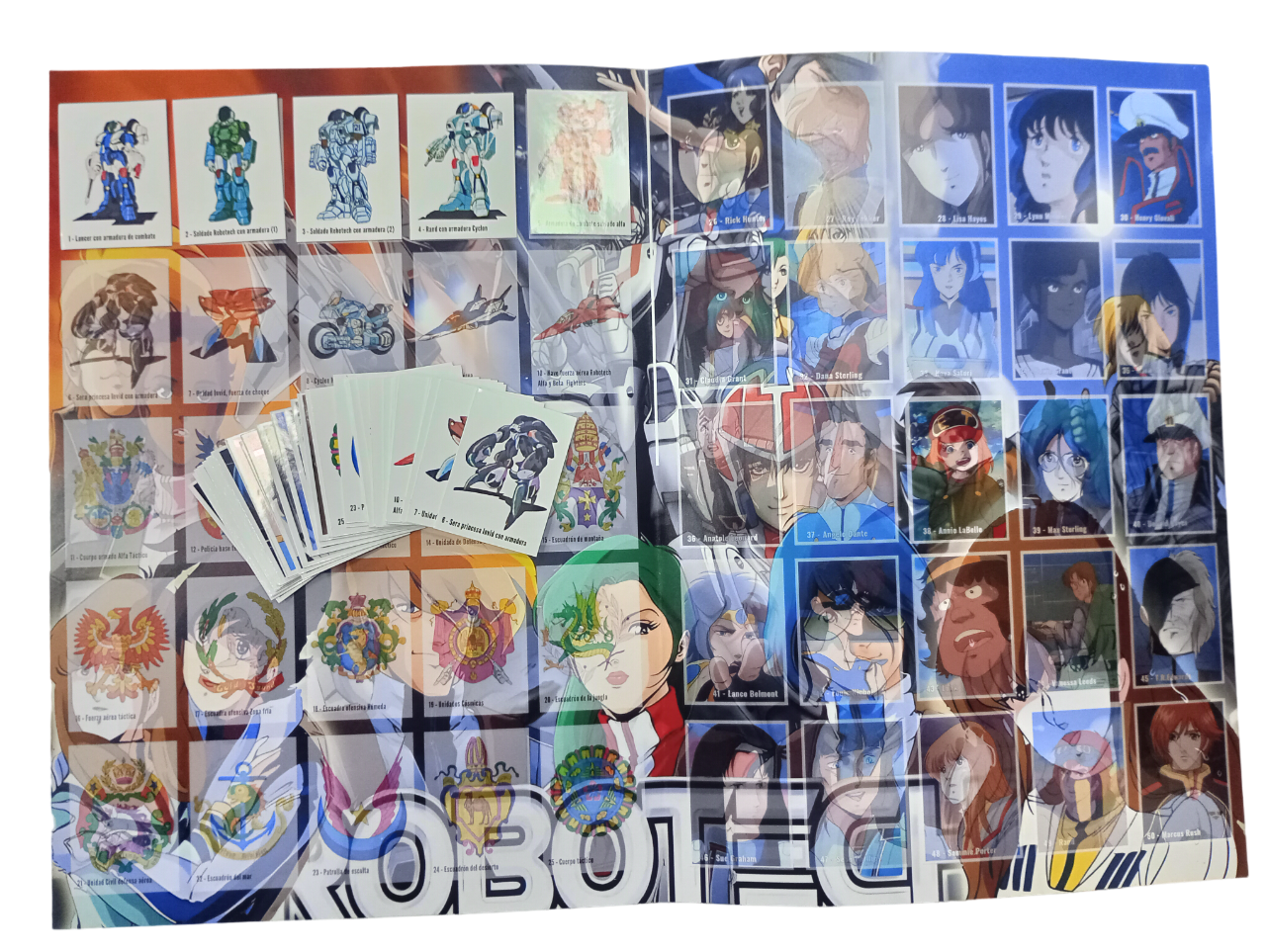 Robotech Coleccionador de stickers + todas sus láminas-3