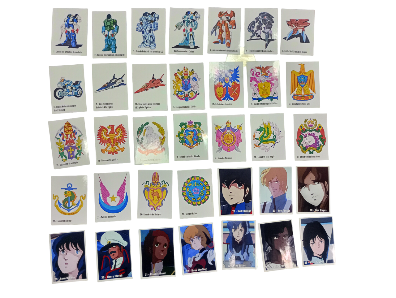 Robotech Coleccionador de stickers + todas sus láminas-4