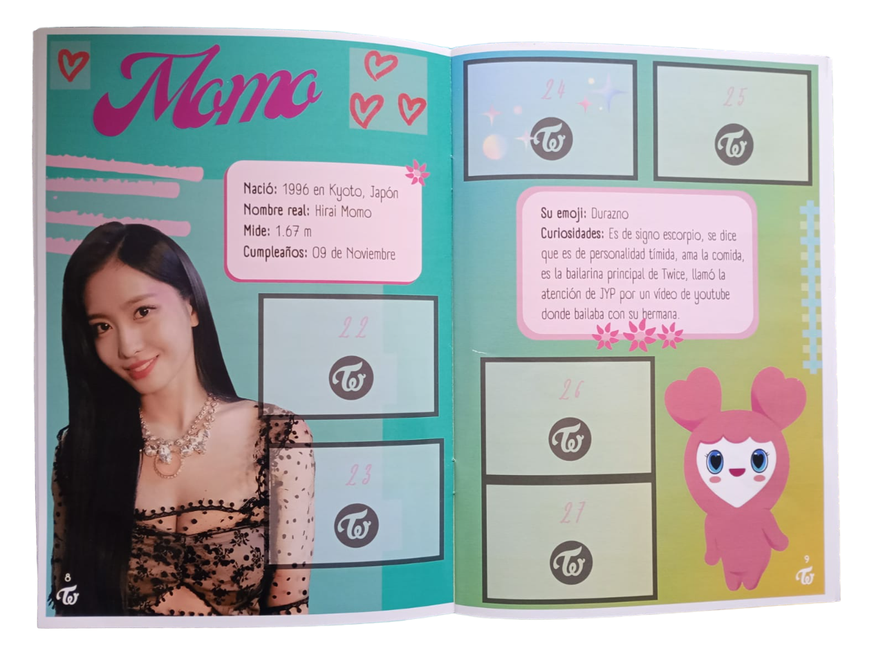 Mini Álbum Twice + TODAS SUS LÁMINAS A PEGAR-6