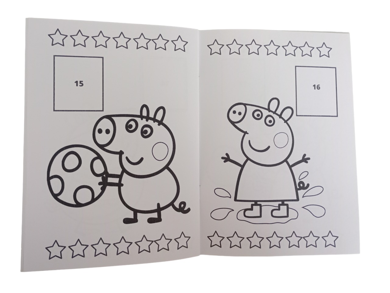 Libro para pintar Peppa Pig con stickers-2
