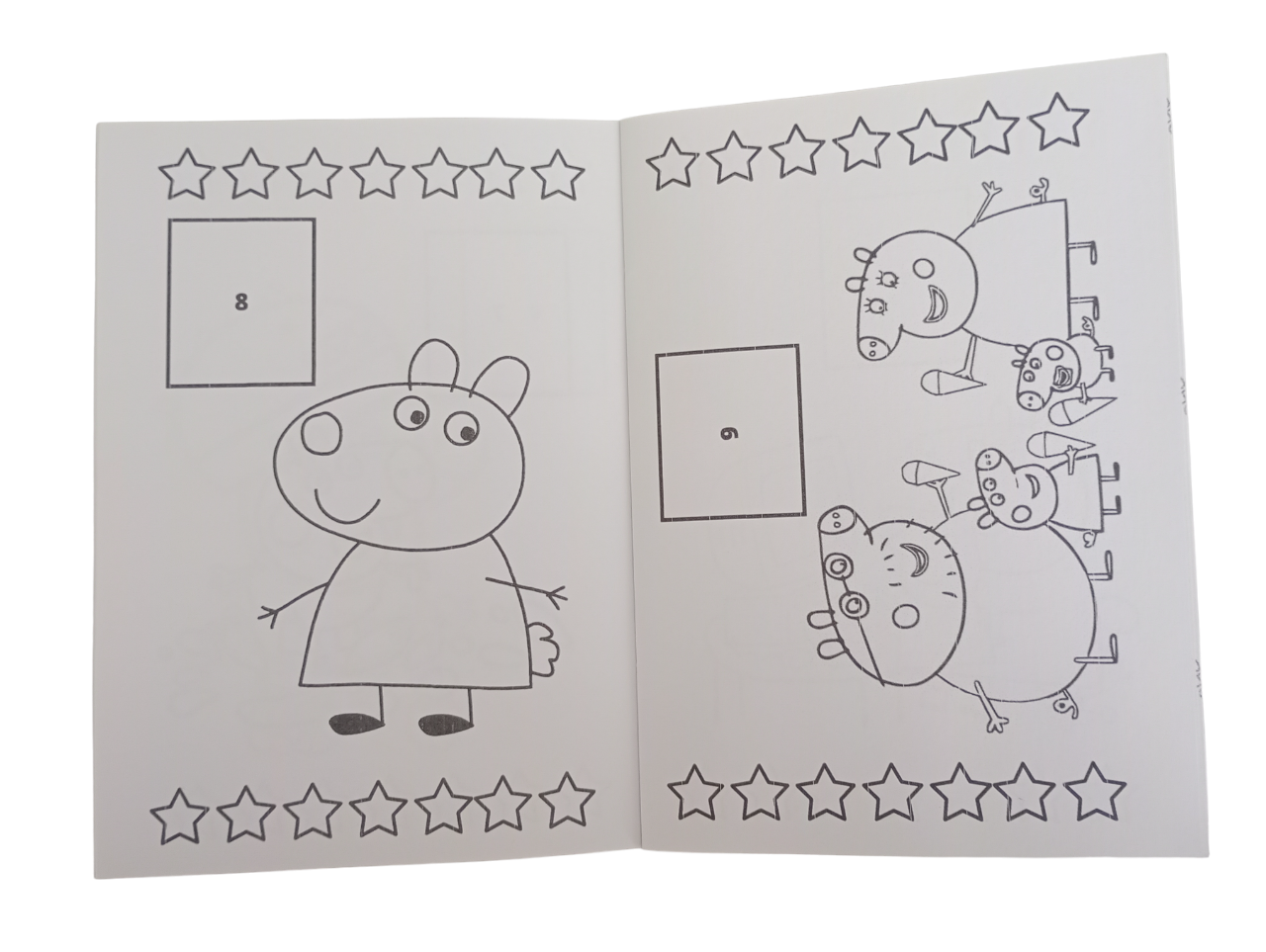 Libro para pintar Peppa Pig con stickers-3