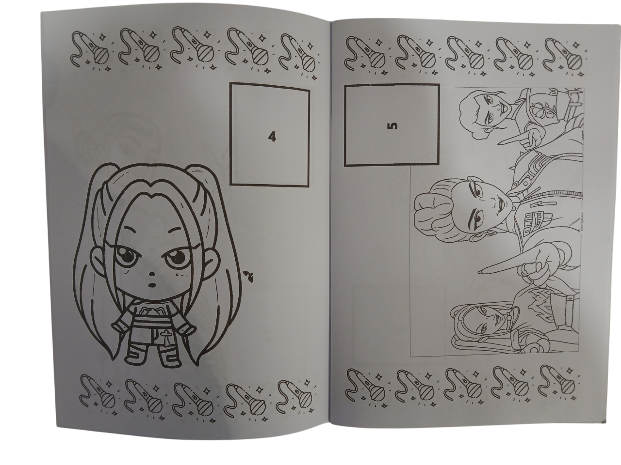 Libro Para Pintar Kpop Demon Hunter con stickers-3