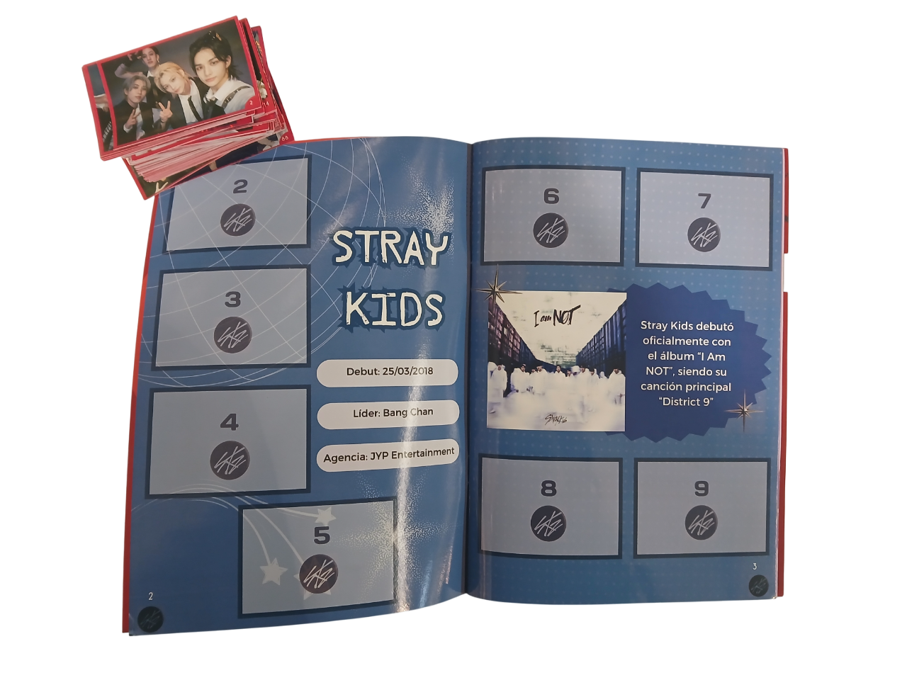 Mini Álbum StrayKids + Todas Sus Láminas A Pegar-2