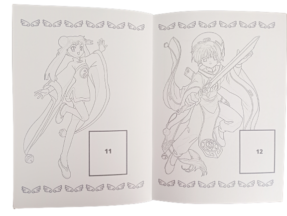 Libro Para Pintar Sakura con stickers-3