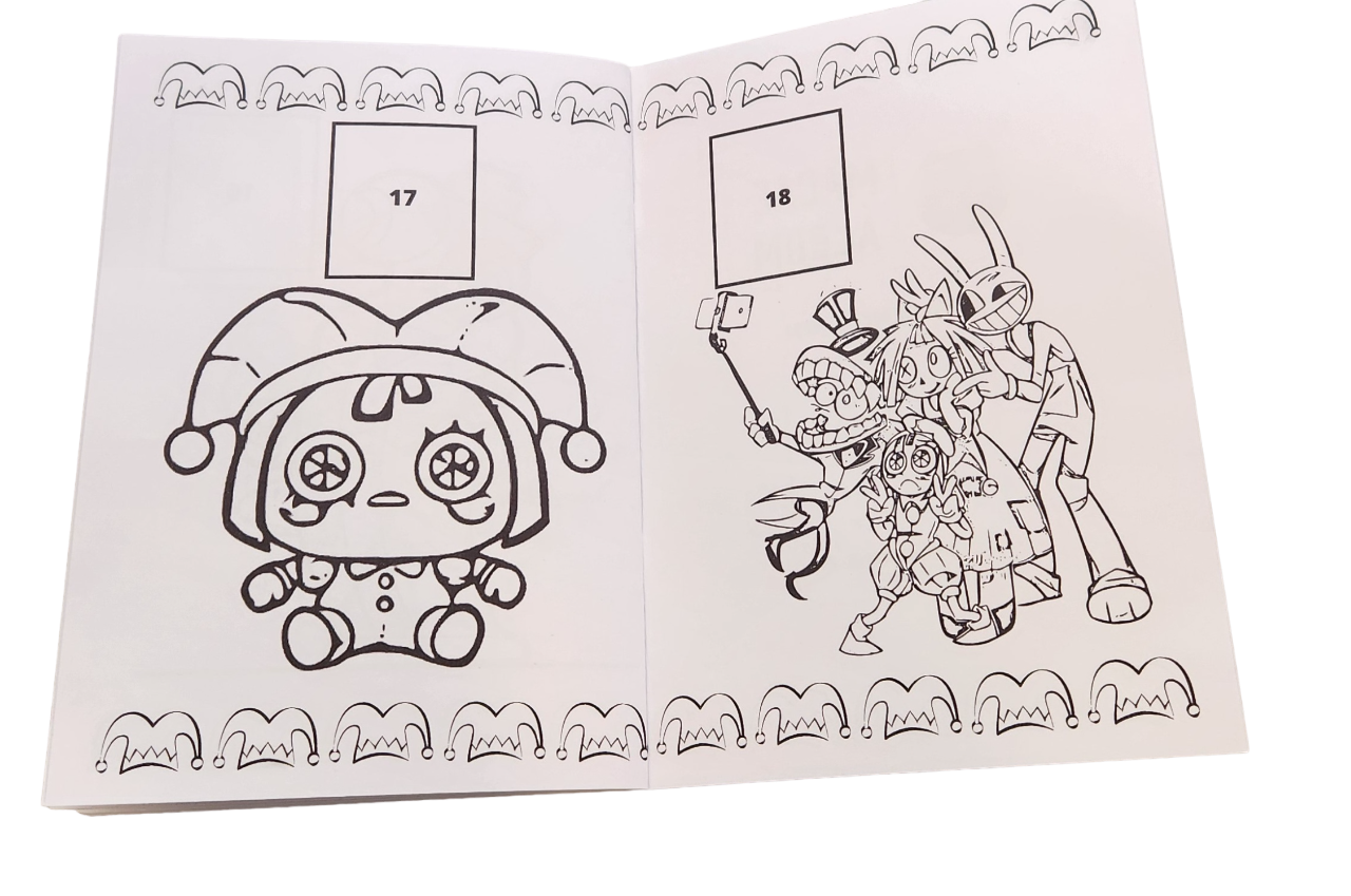Libro Para Pintar Circo Digital con stickers-2