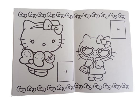 Libro Para Pintar Hello Kitty con stickers-3