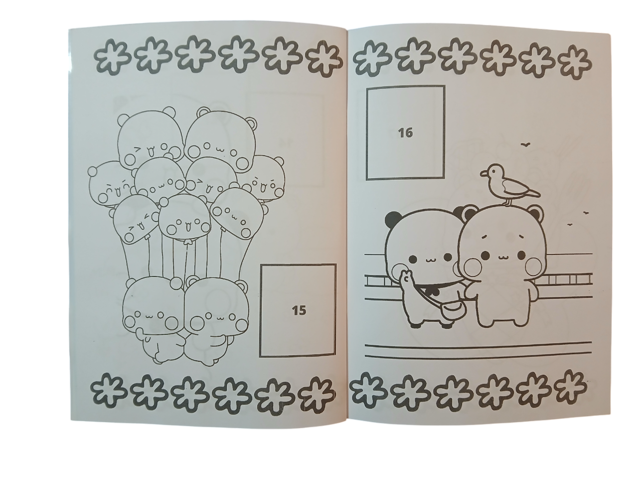 Libro para pintar Bubu y Dudu con stickers-3