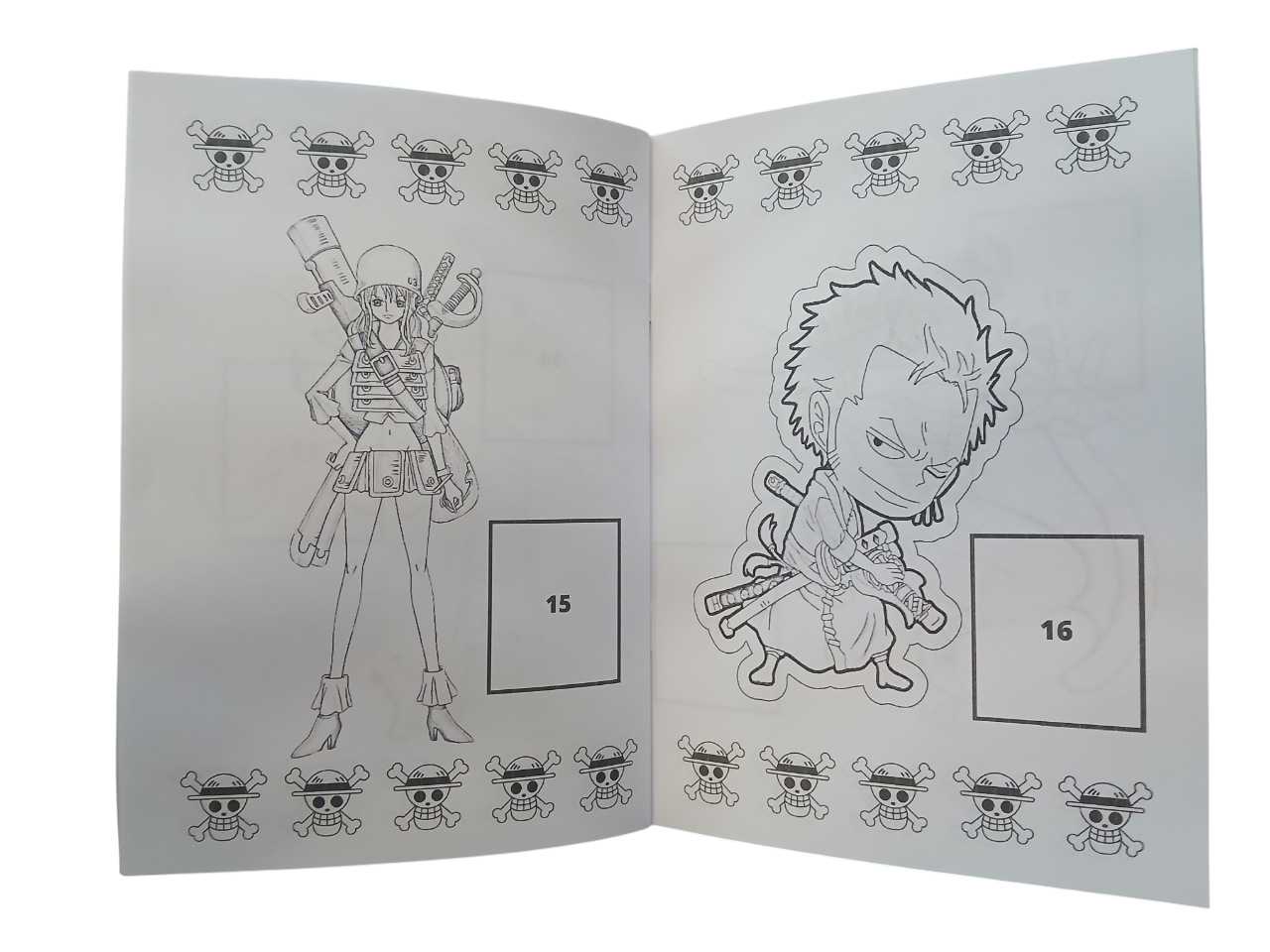 Libro Para Pintar One Piece con stickers-2