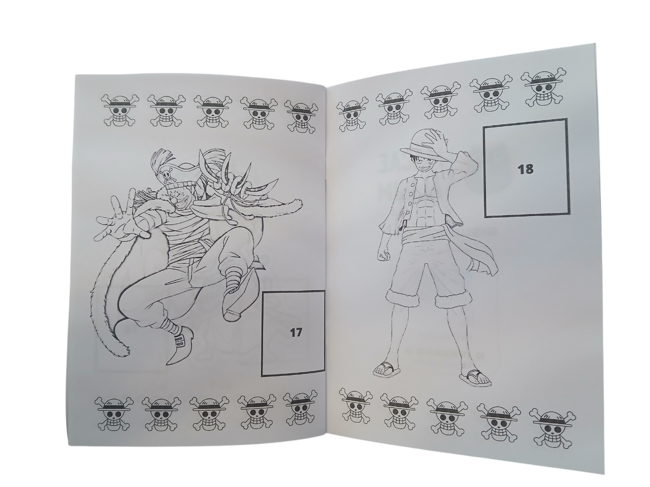 Libro Para Pintar One Piece con stickers-3