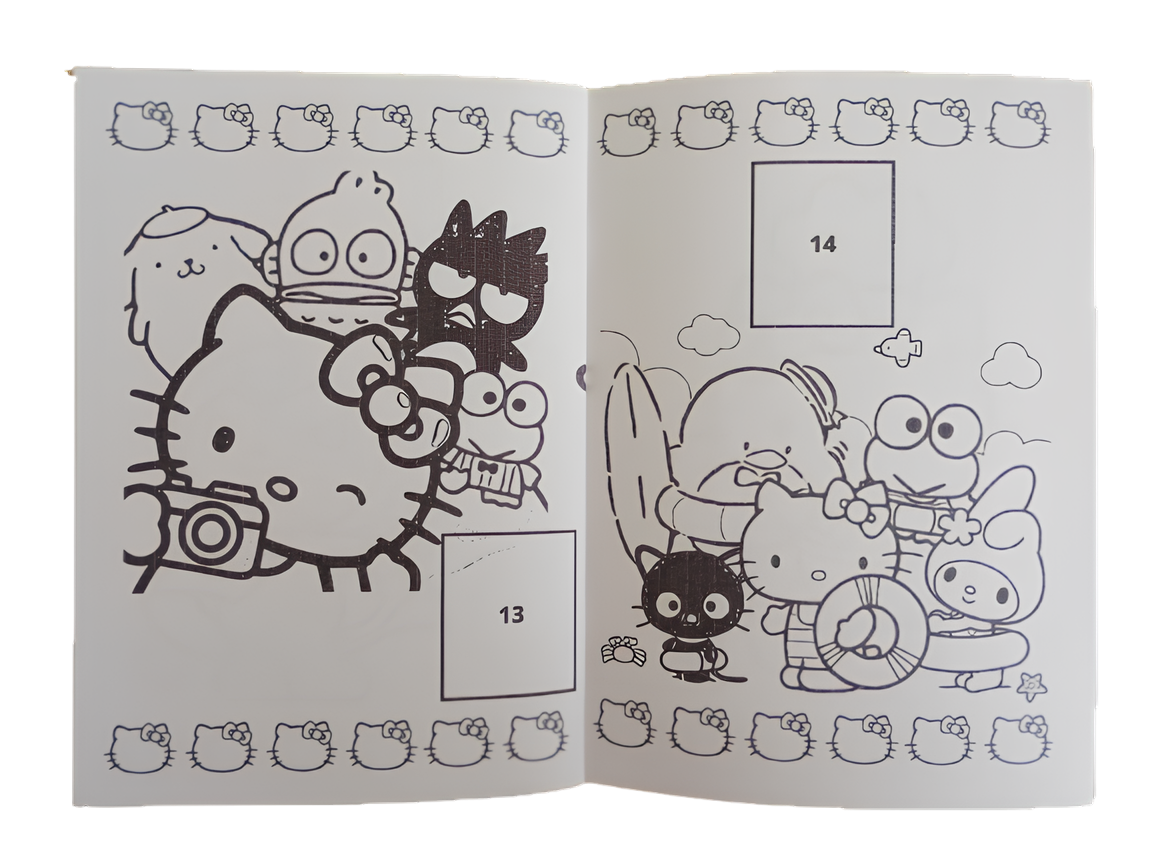 Libro Para Pintar Hello Kitty vol 2 con stickers-2