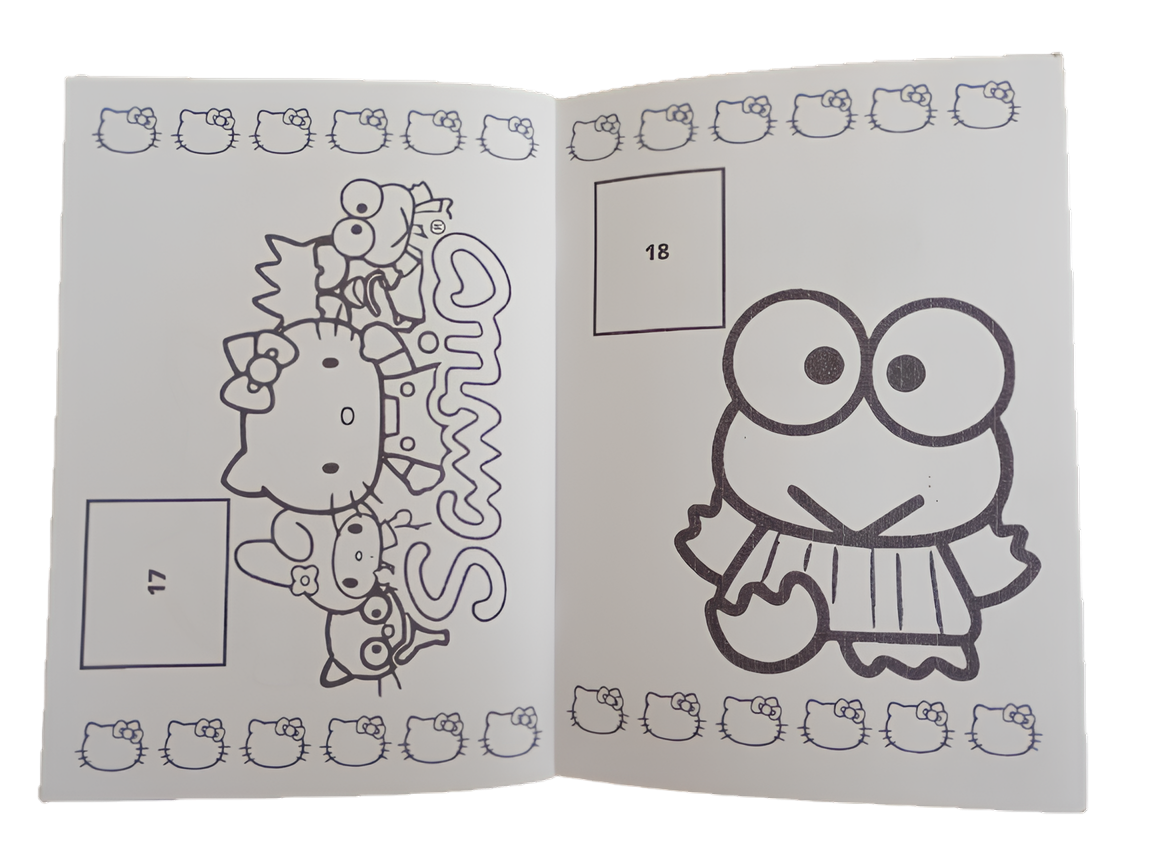 Libro Para Pintar Hello Kitty vol 2 con stickers-3