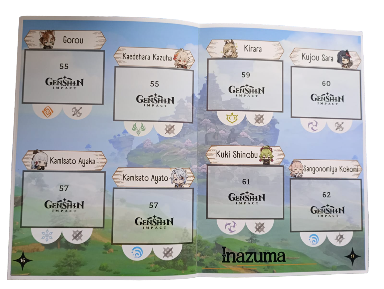 Mini Álbum Genshin Impact + Todas Sus Láminas A Pegar-3
