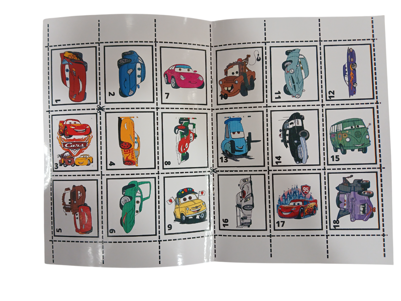 Libro Para Pintar Cars con stickers-4