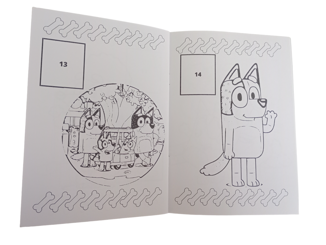 Libro Para Pintar Bluey con stickers-3