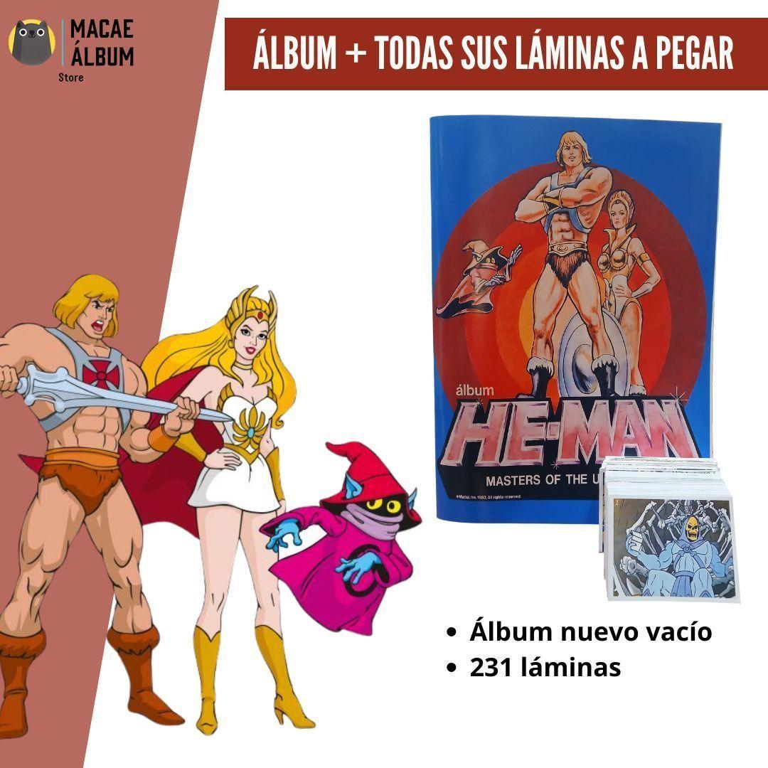 Álbum He Man (rmst 83') + TODAS SUS LÁMINAS A PEGAR -0
