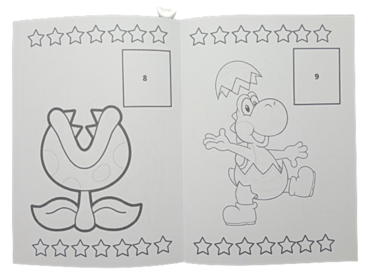 Libro Para Pintar Mario Bros con stickers-3