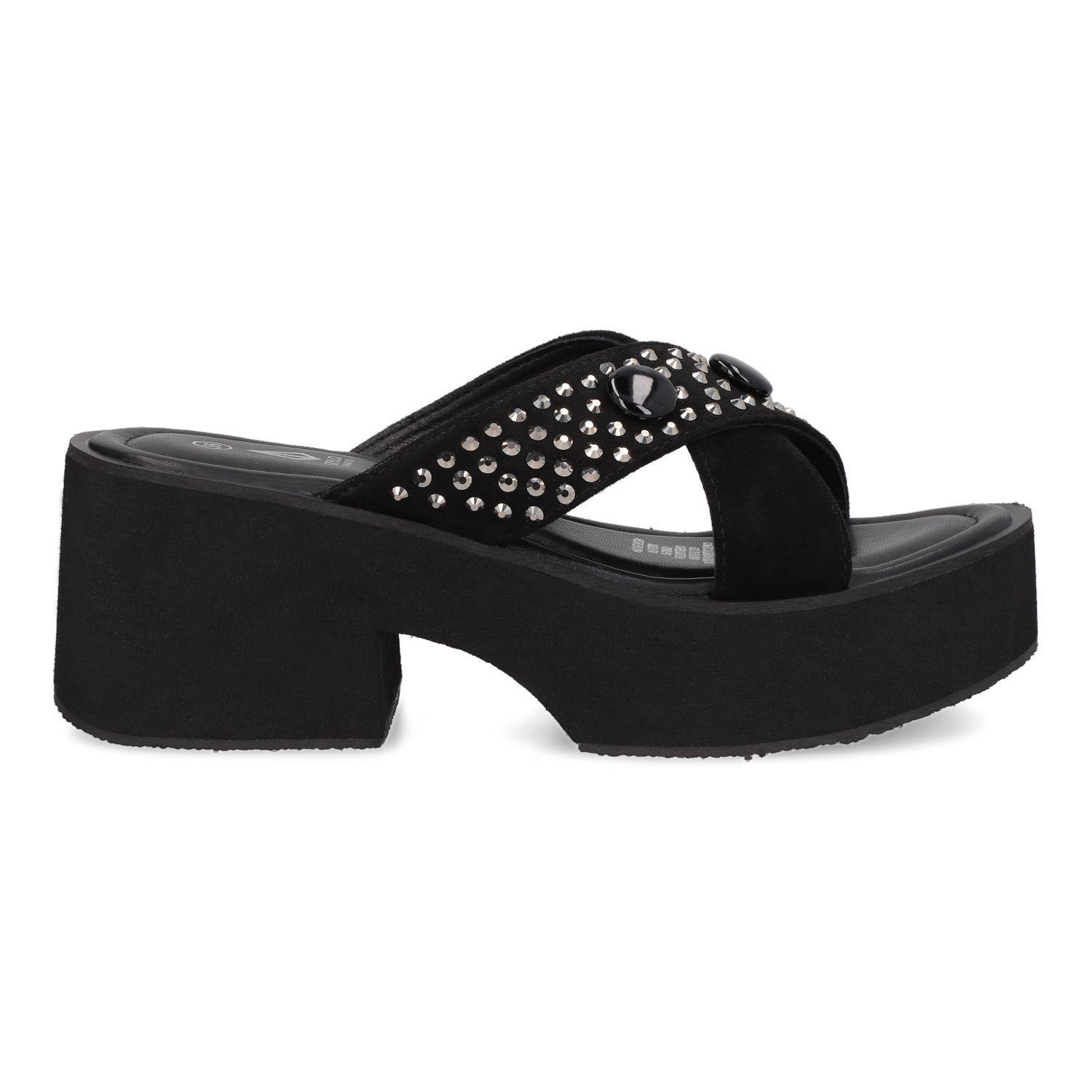 Sandalia Mujer Negro 8882-3-1