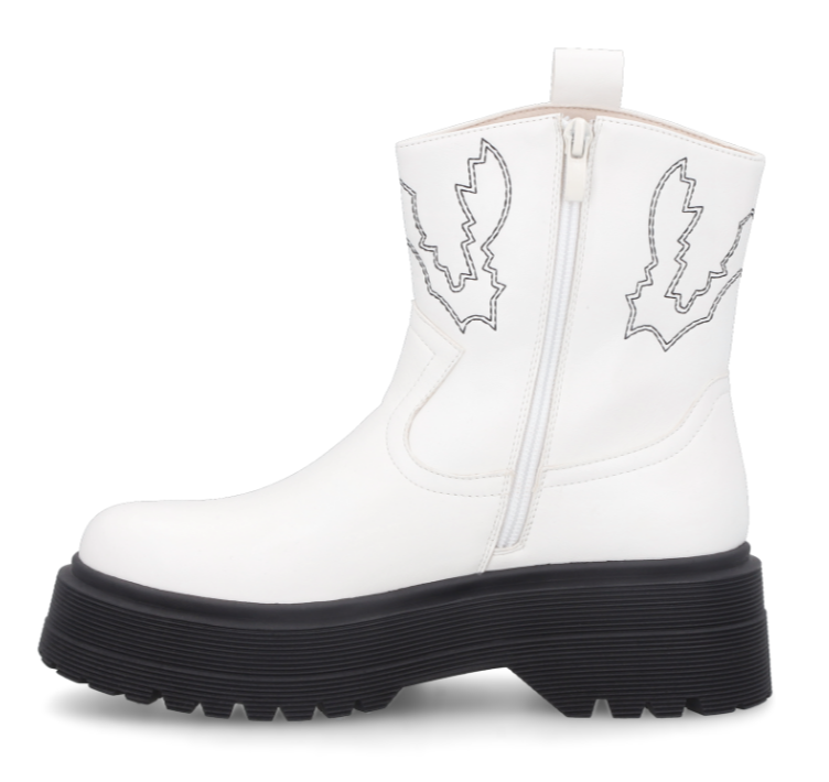BOTA MUJER WHITE RT26156-8WH STYLO SHOES-2