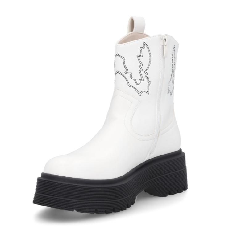 BOTA MUJER WHITE RT26156-8WH STYLO SHOES-3