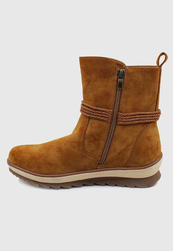 Botín mujer DT-01 camel Stylo Shoes -3