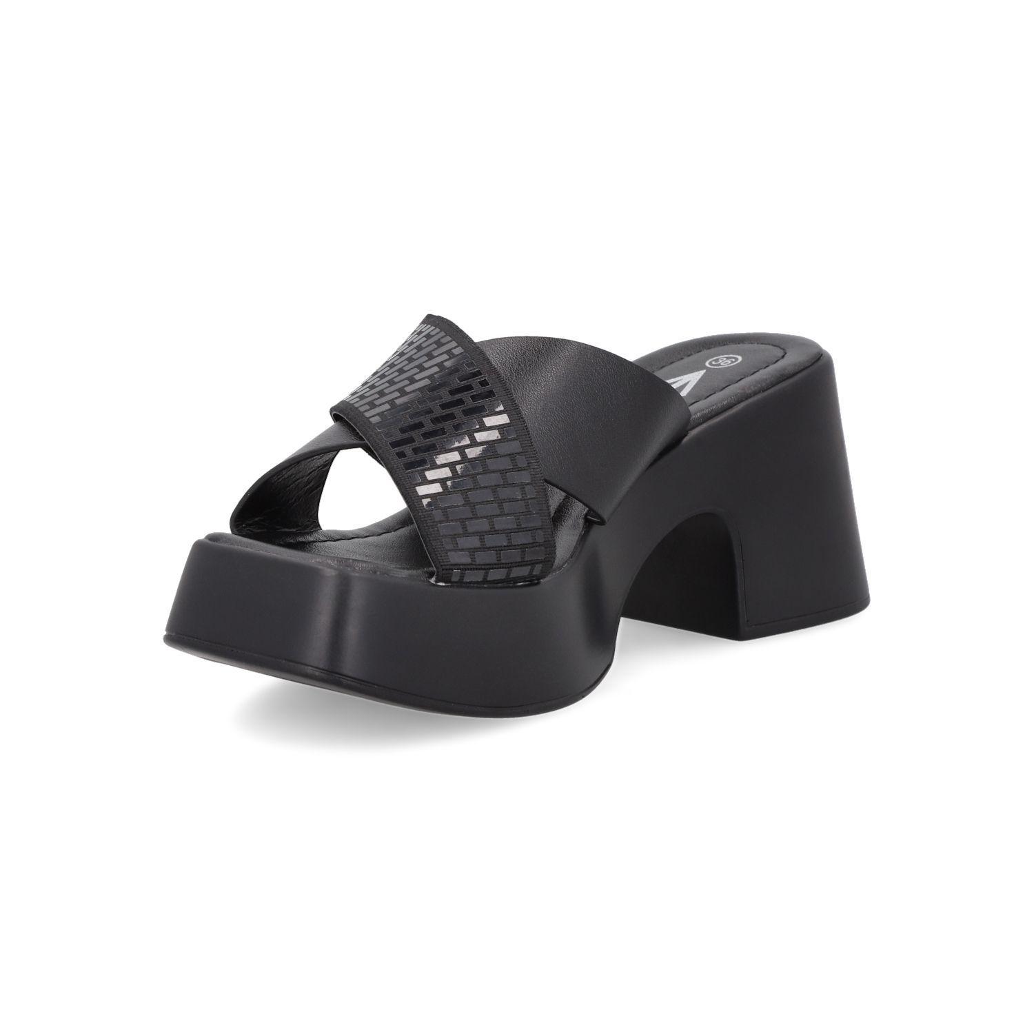 Sandalia Mujer Negro 505-7-4