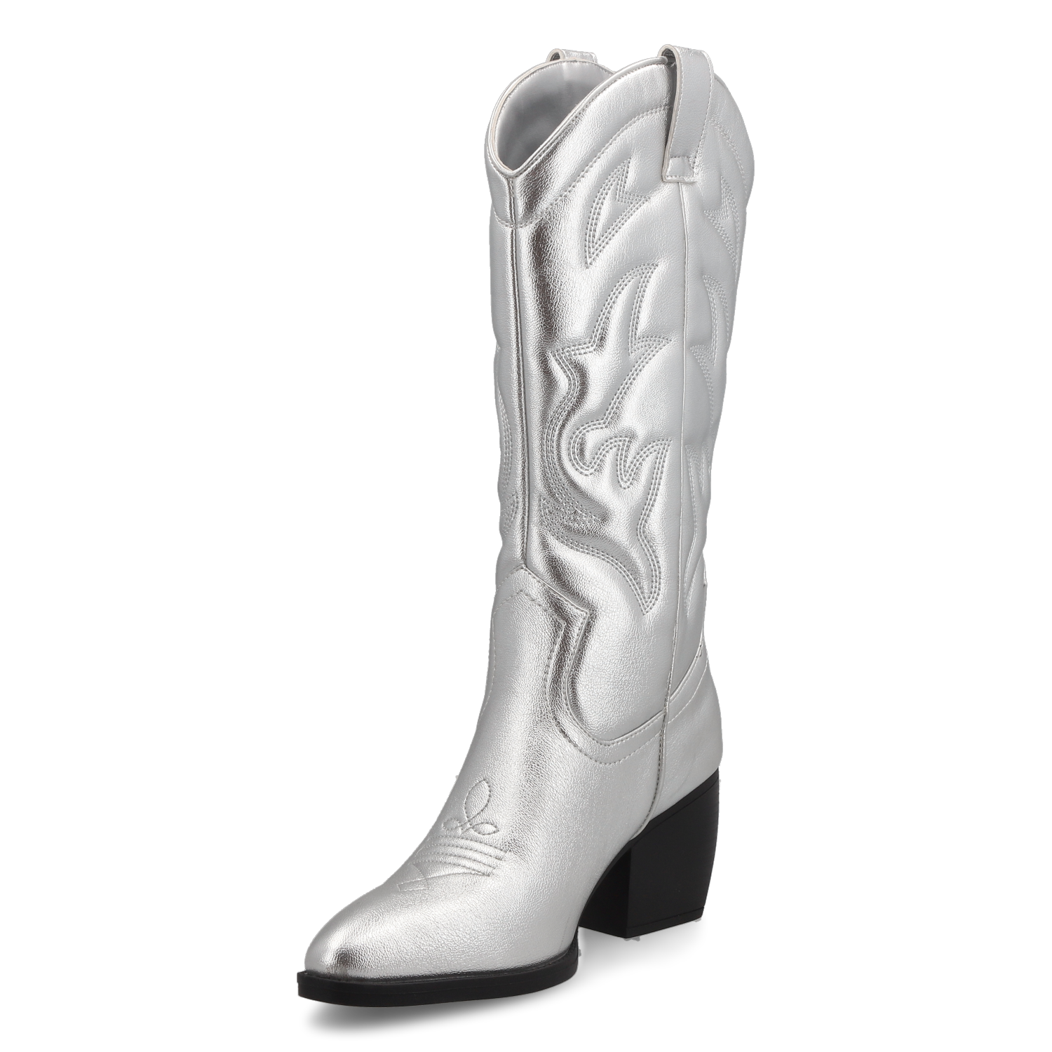BOTA MUJER SILVER B045 STYLO SHOES-3