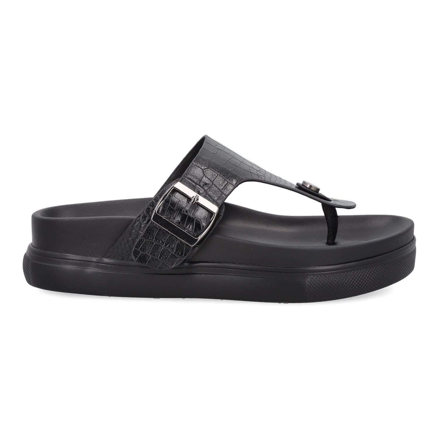 Sandalia Mujer Negro 8676-2-1