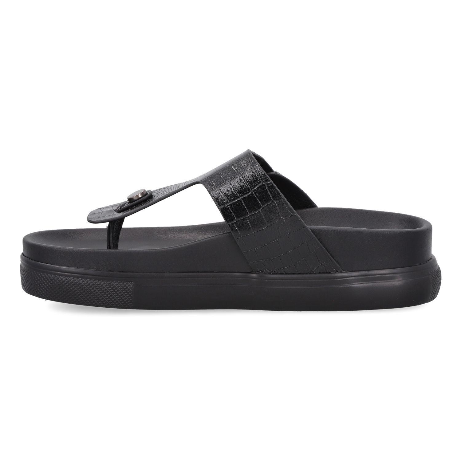 Sandalia Mujer Negro 8676-2-3