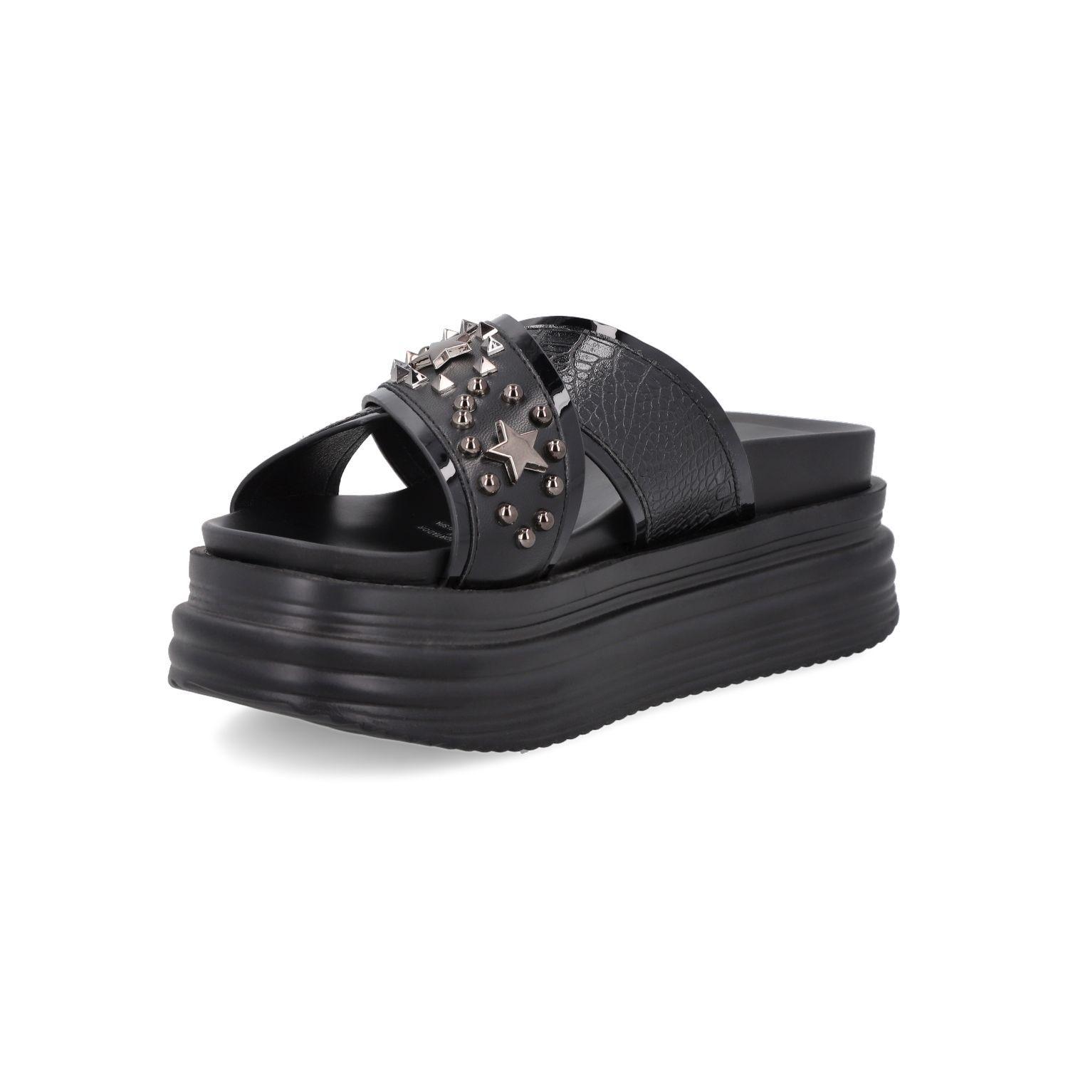 Sandalia Mujer Negro 8428-1-4
