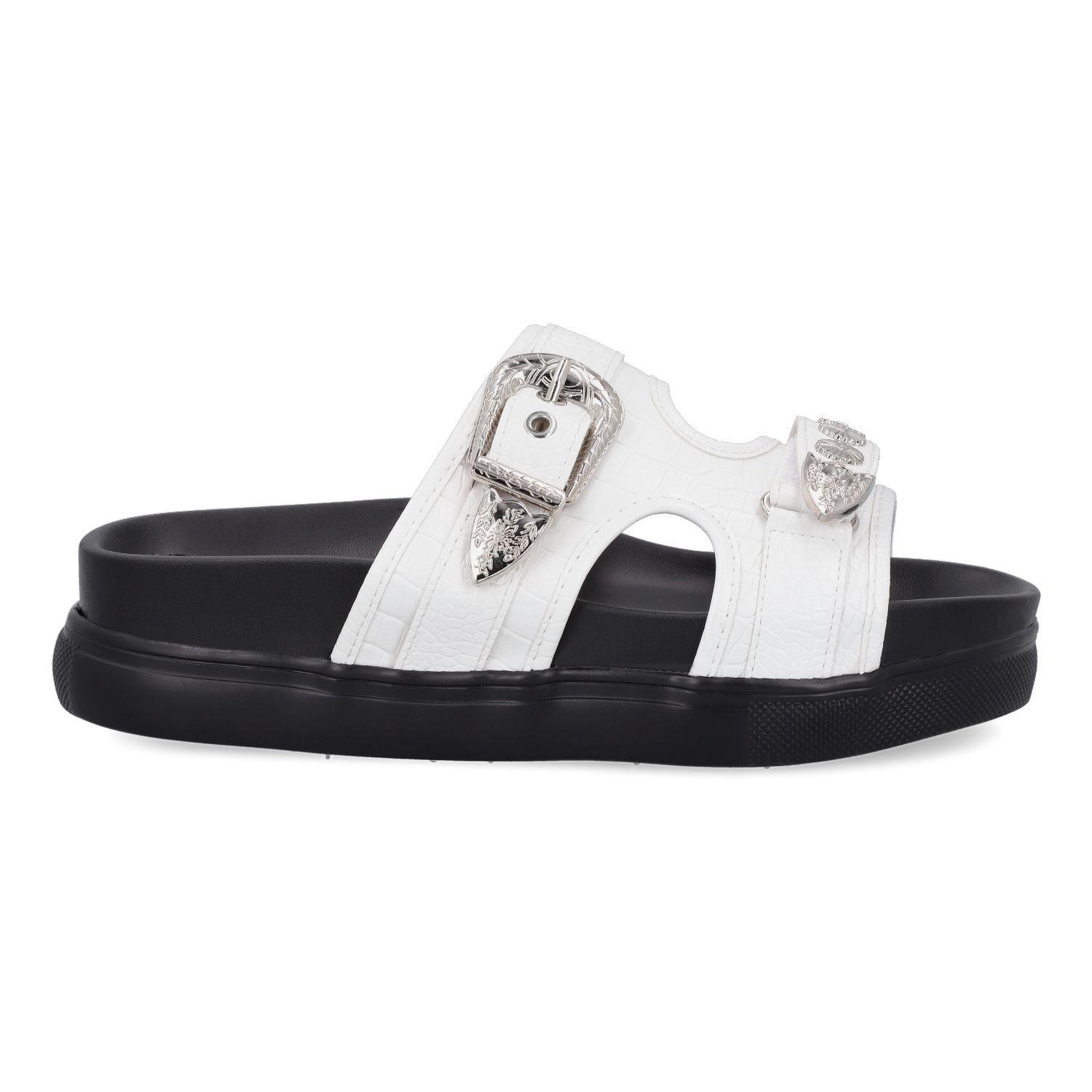 Sandalia Mujer Blanco 8676-1-1