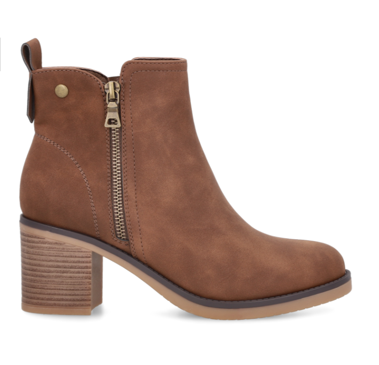 BOTIN MUJER BROWN RT60126 STYLO SHOES-1