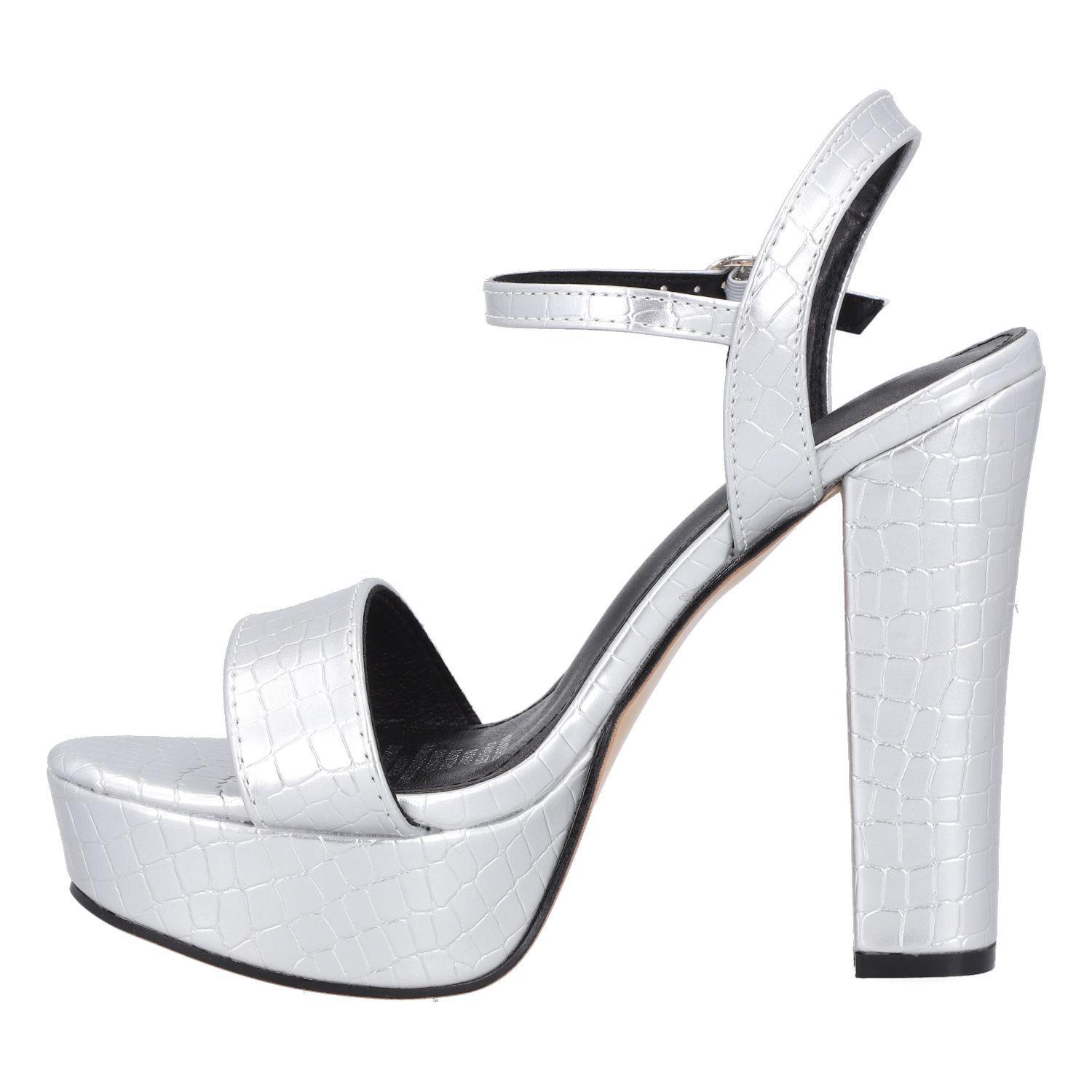Sandalia Moda Mujer Silver 895-1-3