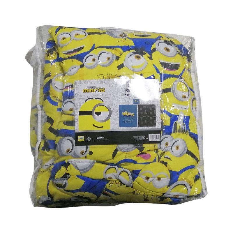 Cubre Cama rev MINIONS 1,5 P Modelo 2-0