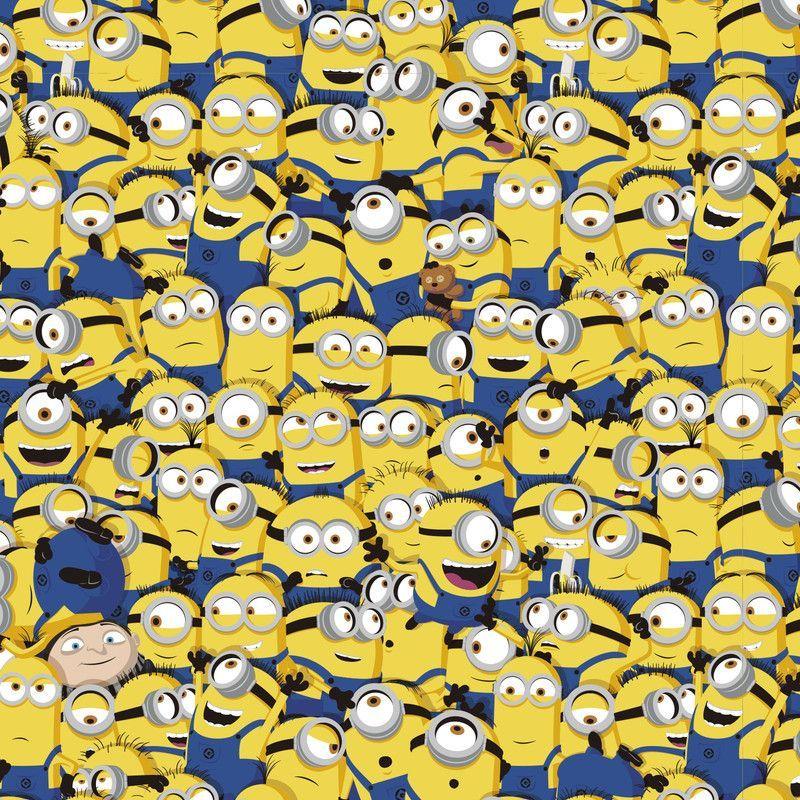 Cubre Cama rev MINIONS 1,5 P Modelo 2-1