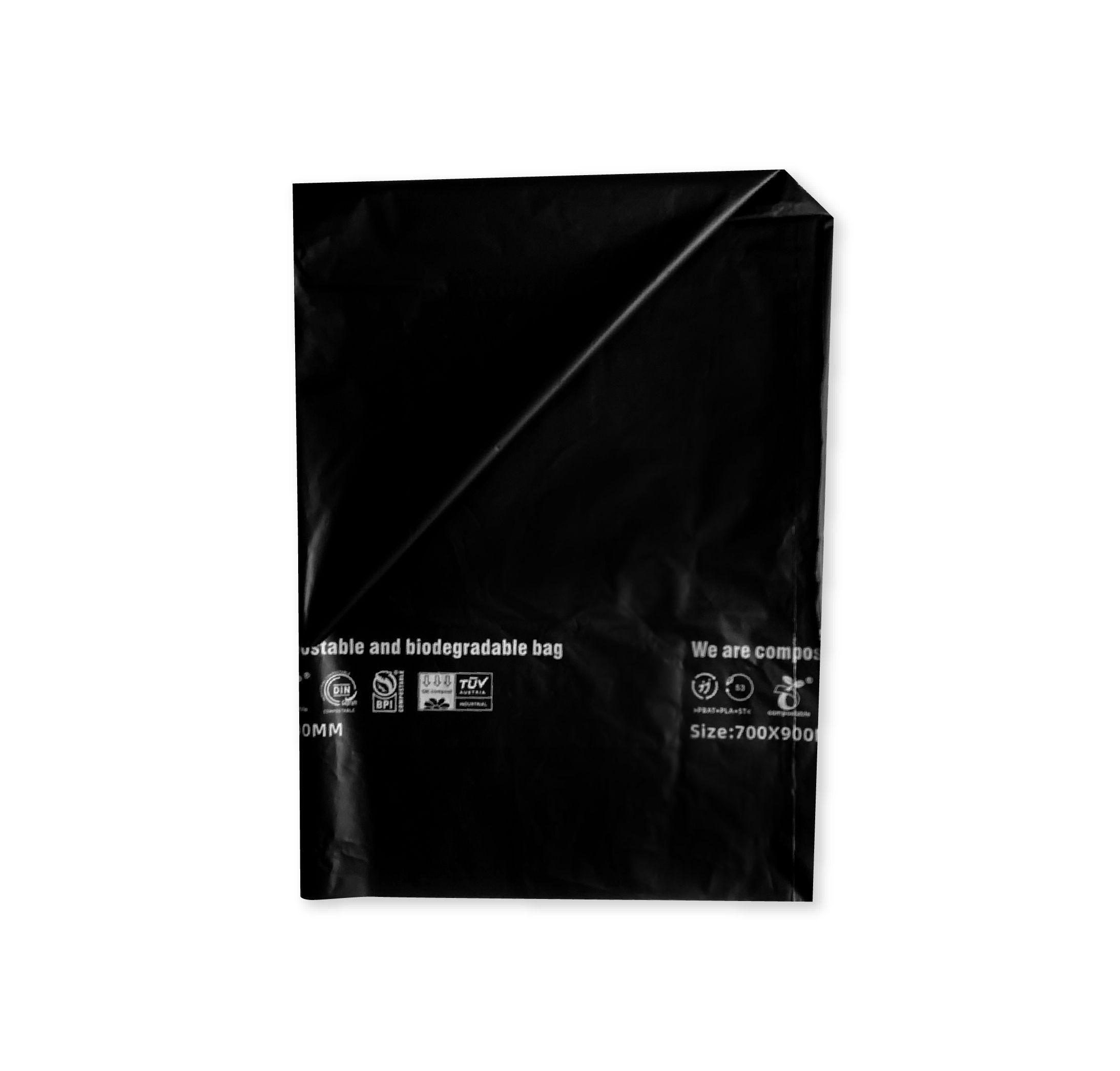 100 Bolsas de basura compostables negro 90x120cm-1