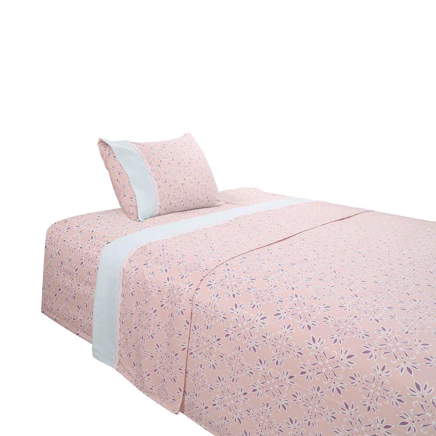 Juego de Sábanas 1,5 Plazas 144 Hilos Rosie-0