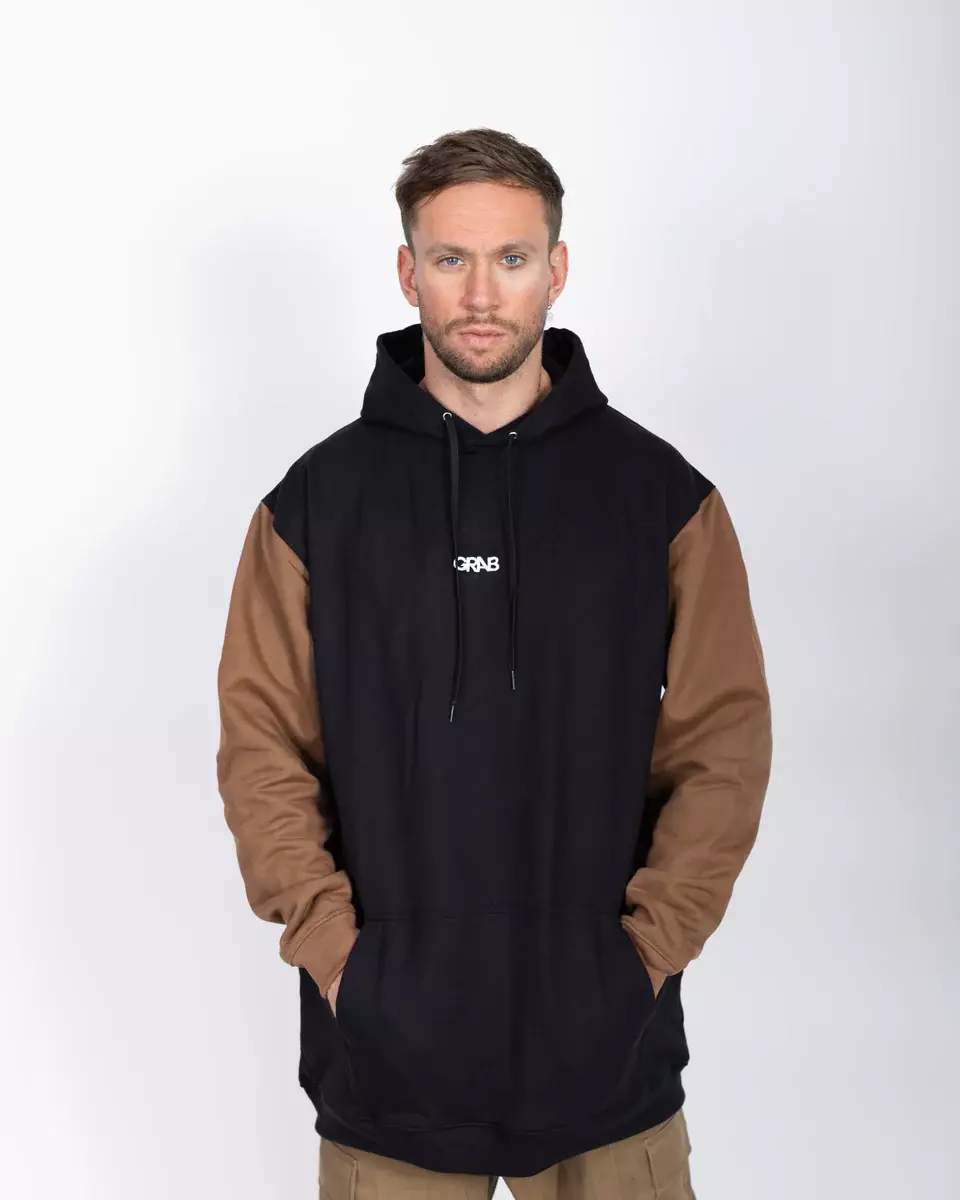 Polerón Hoodie Black/Coffee-0