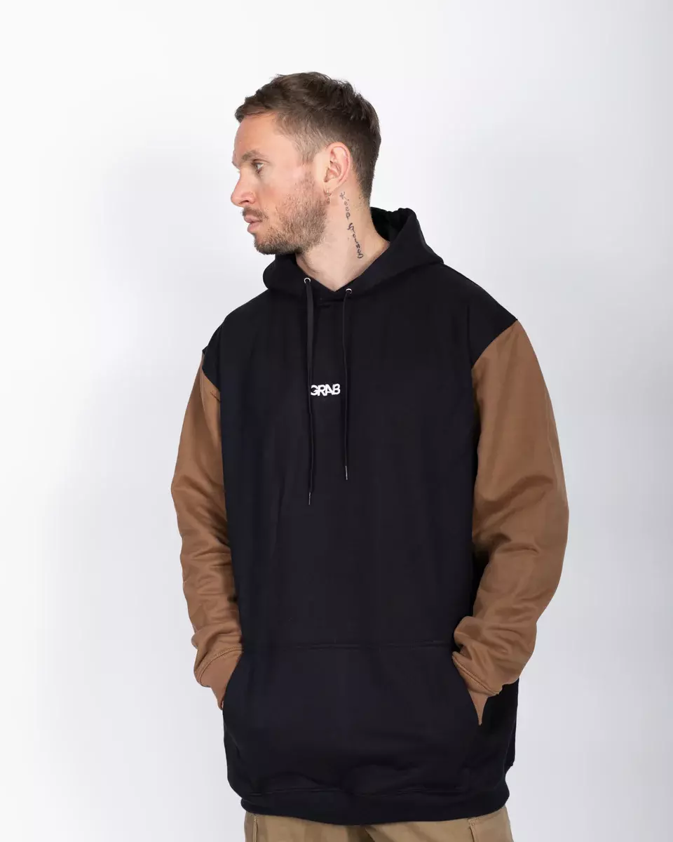 Polerón Hoodie Black/Coffee-2