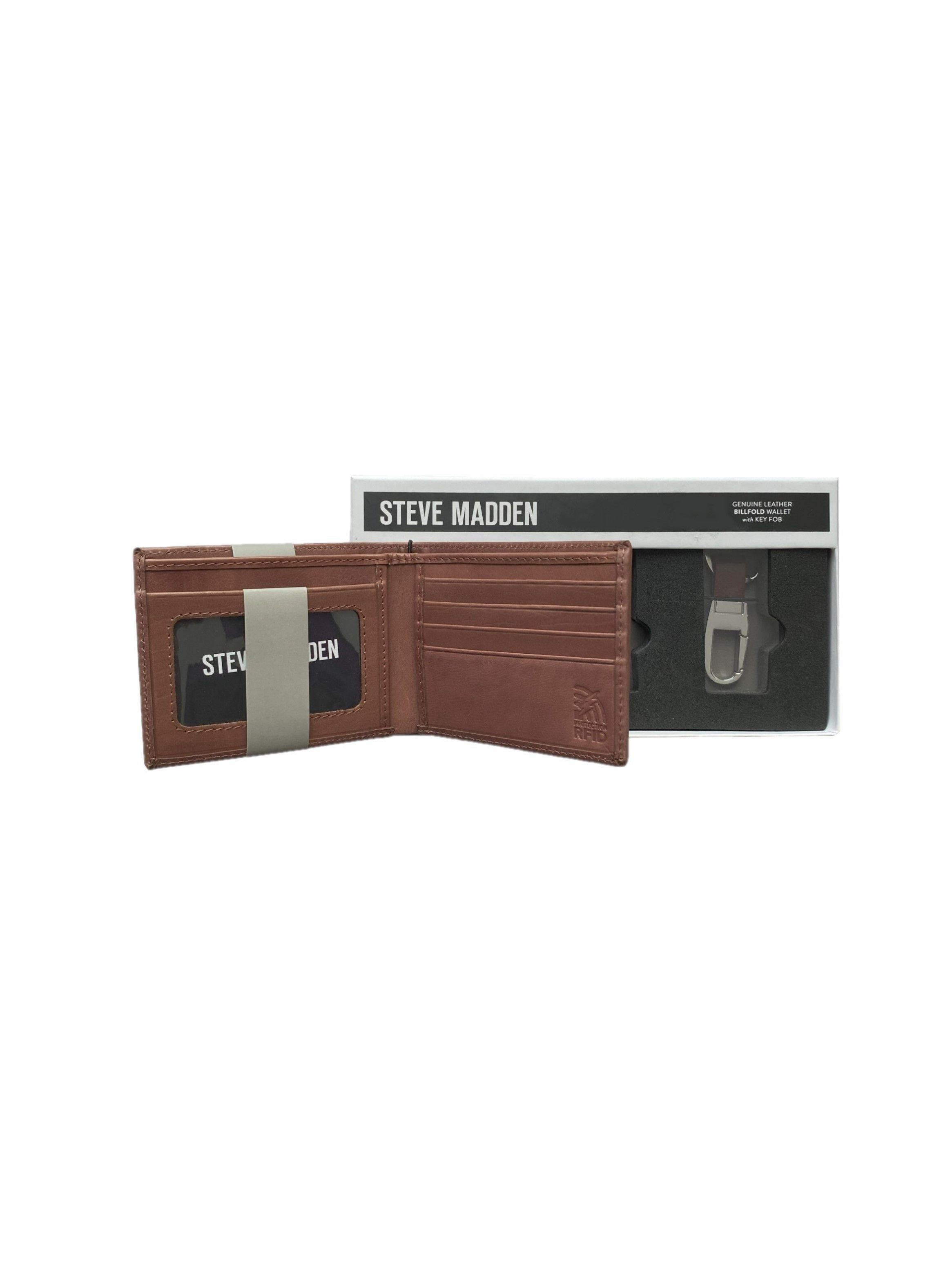 Billetera + llavero cuero Steve Madden hombre-2